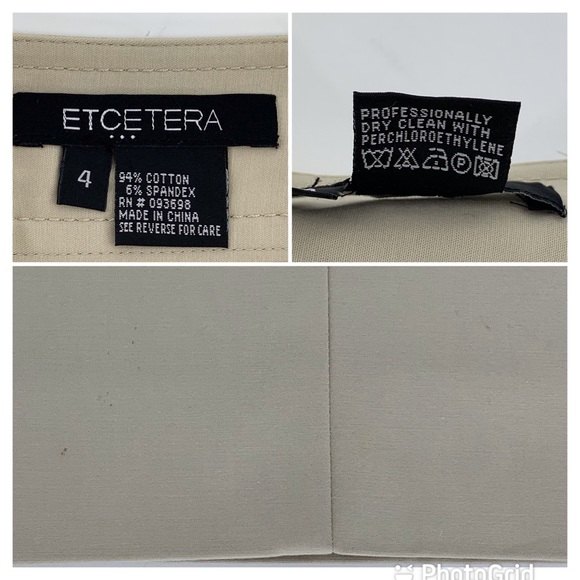 Etcetera Beige Knee Length Pencil Skirt with Pockets, 4 - Picture 16 of 16